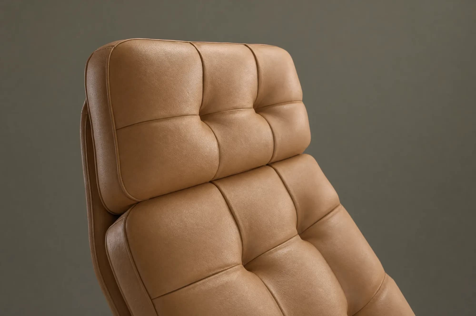 Fotorealistisches KI-Produktfoto desselben Loungechairs